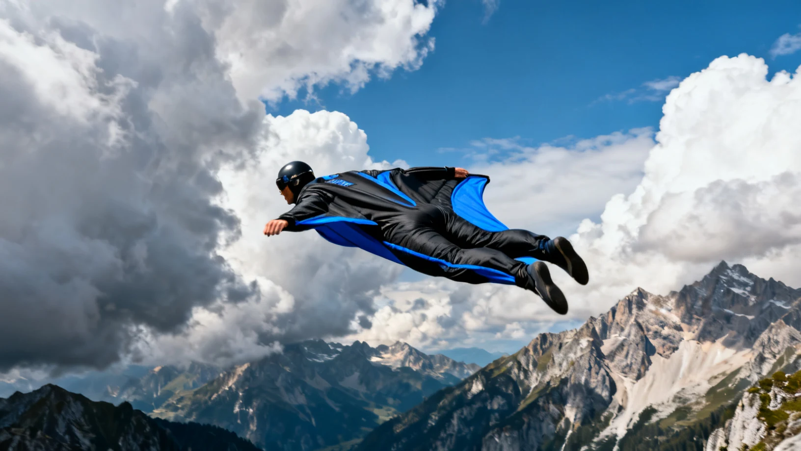 Vol en wingsuit